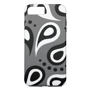 title_seo2 Paisley gris y blanco negro personalizada