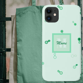 Funda Para iPhone 11 Paisley híbrida vagamente dispersa en el Ombre Ver
