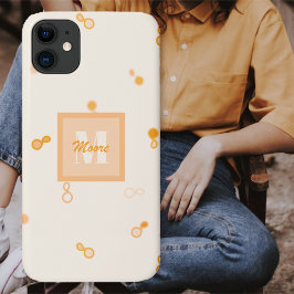 Funda Para iPhone 11 Paisley híbrida vagamente dispersa - Naranja Ombre