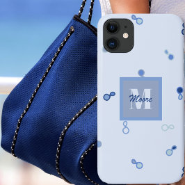 Funda Para iPhone 11 Paisley híbrida vagamente esparcida en el Ombre Az