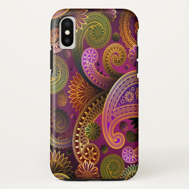Funda De Case-Mate Para iPhone Paisley Purple (Reverso)