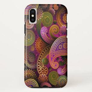Funda Para iPhone XS Paisley Purple