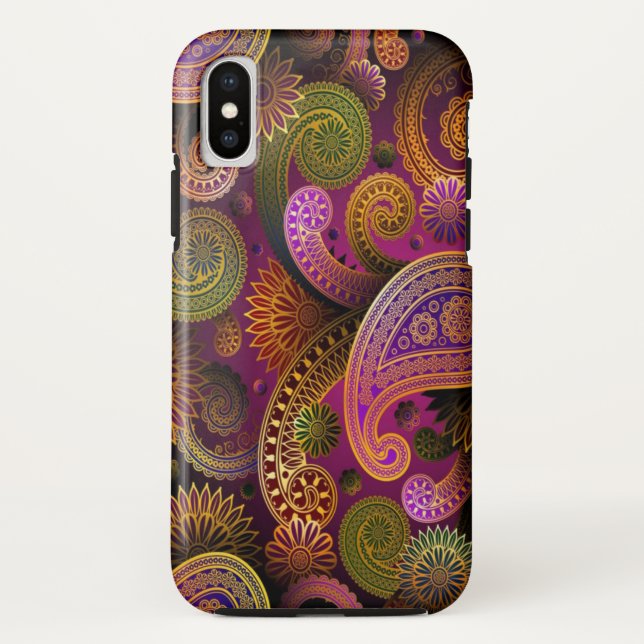 Funda De Case-Mate Para iPhone Paisley Purple (Reverso)