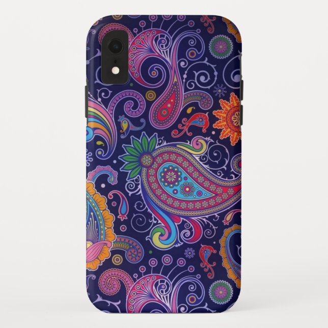Funda De Case-Mate Para iPhone Paisley Purple Pink (Reverso)