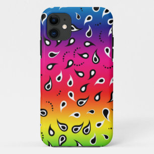Funda Para iPhone 11 Paisley Rainbow