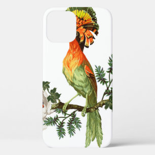 Funda Para iPhone 12 Pájaro del paraíso y flores exóticas en una playa 