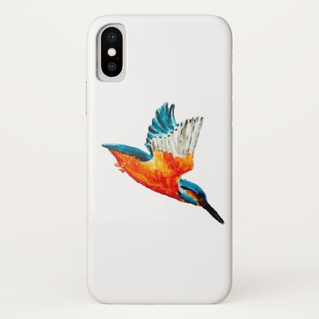 Funda De Case-Mate Para iPhone Pájaro en Flight Kingfisher (Reverso)