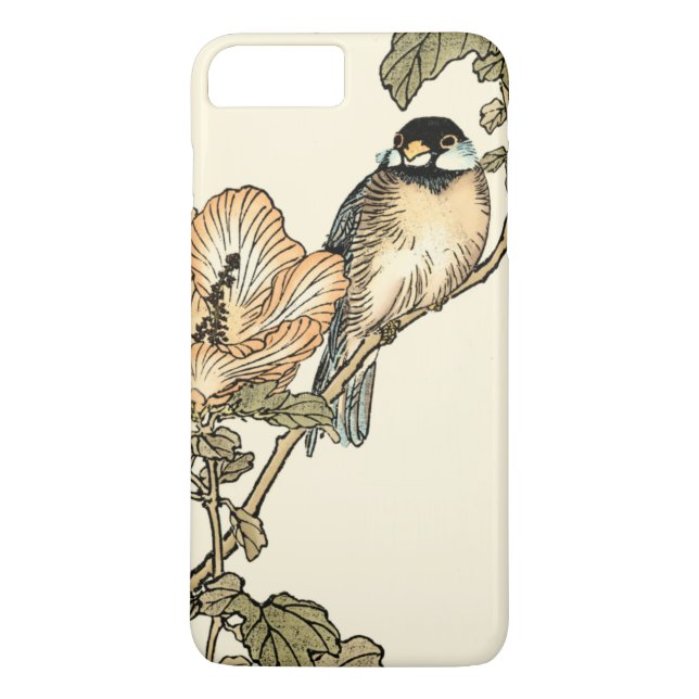 Funda De Case-Mate Para iPhone Pájaro oriental encaramado en rama (Reverso)