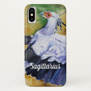 Funda Para iPhone X Pájaro secreto (Sagittarius serpentarius)