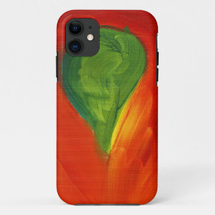 title_seo2 Pájaro verde con el amor que fluye alrededor de