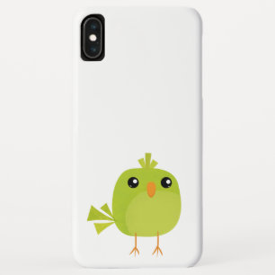 Funda Para iPhone XS Max Pájaro Verde Dibujos Animados  