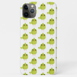 Funda Para iPhone 11 Pro Max Pájaro Verde Dibujos Animados  