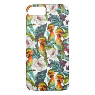Funda Para iPhone 8/7 Pájaro y estampado de plores exótico