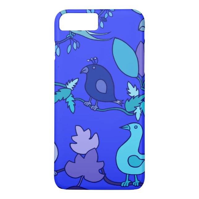 Funda De Case-Mate Para iPhone Pájaros Azules (Reverso)