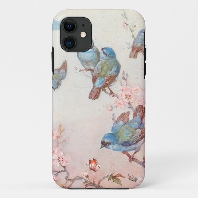 Funda De Case-Mate Para iPhone Pájaros bonitos (Reverso)