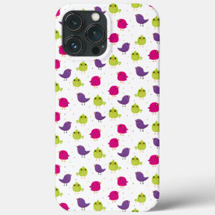 Funda Para iPhone 13 Pro Max Pájaros coloridos lindos  
