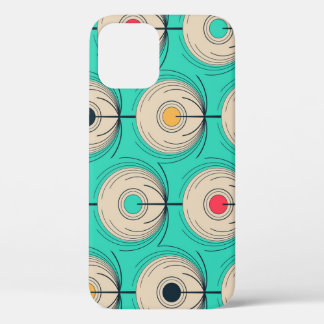 Funda Para iPhone 12 Pájaros de pavo real: Fantasía de marfil azul.