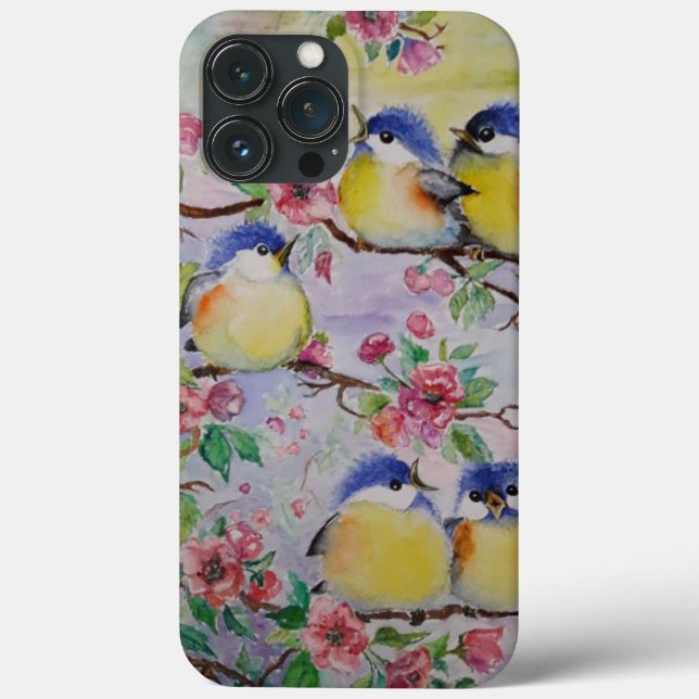 Funda De Case-Mate Para iPhone Pájaros de primavera (Reverso )