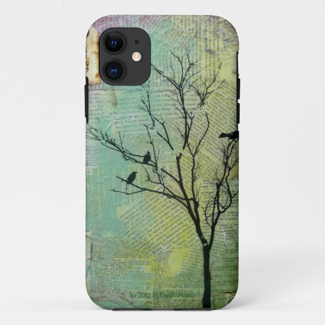 Funda De Case-Mate Para iPhone Pájaros en la casamata Barely There de la (Reverso)