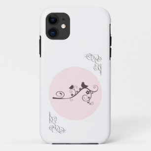 Funda Para iPhone 11 Pájaros posados en una rama rizada Elegante natura