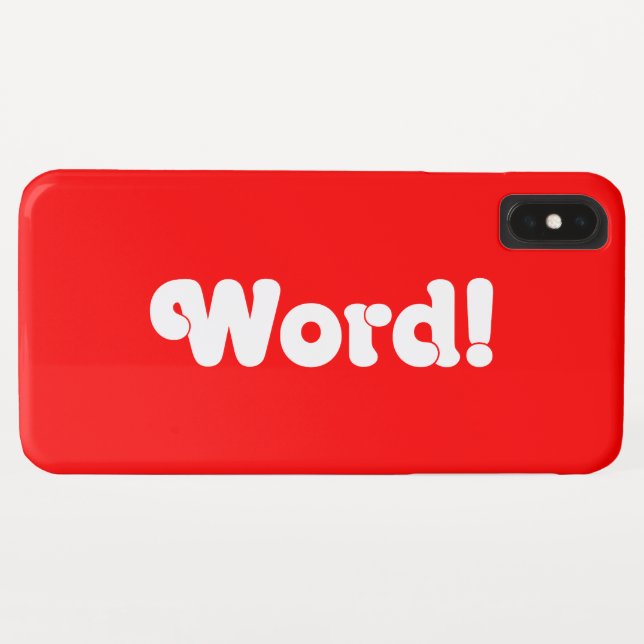 Funda De Case-Mate Para iPhone ¡Palabra! (Reverso (horizontal))