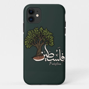 Funda Para iPhone 11 Palabra árabe palestina con olivo palestino