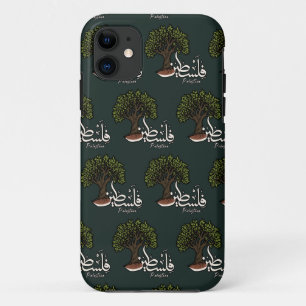 Funda Para iPhone 11 Palabra árabe palestina con olivo palestino