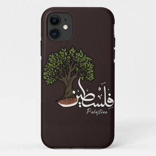 Funda Para iPhone 11 Palabra árabe palestina con olivo palestino