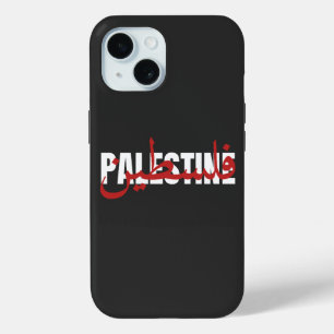 Funda Para iPhone 15 Palabra palestina Wordart árabe e inglés Wordart t