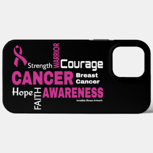 Funda Para iPhone 13 Pro Max Palabras... Cáncer de Mama