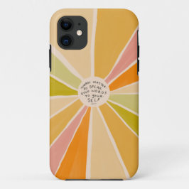 Funda Para iPhone 11 Palabras cordiales - Colorido Inspirador positivo
