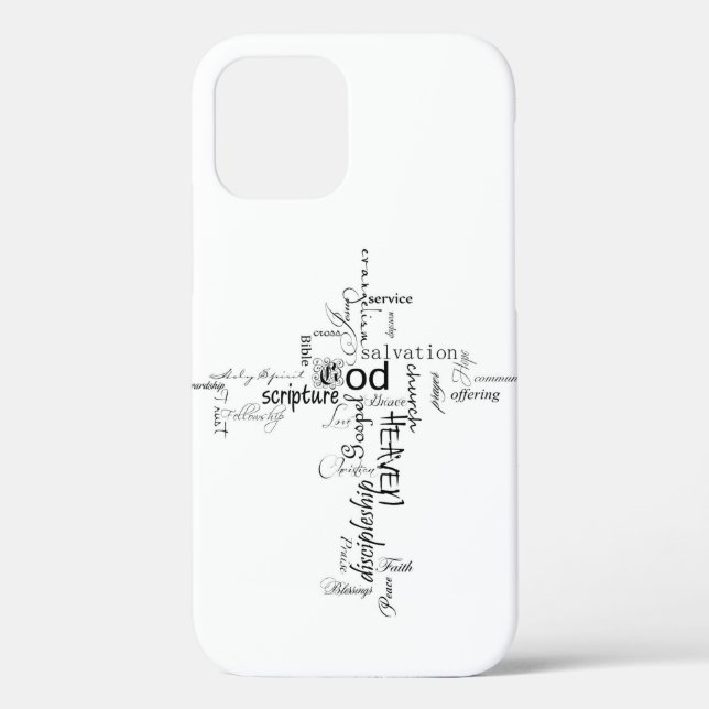 Funda De Case-Mate Para iPhone Palabras cristianas (Reverso )