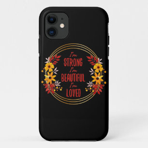 Funda Para iPhone 11 Palabras de motivación de agradecimiento para el é