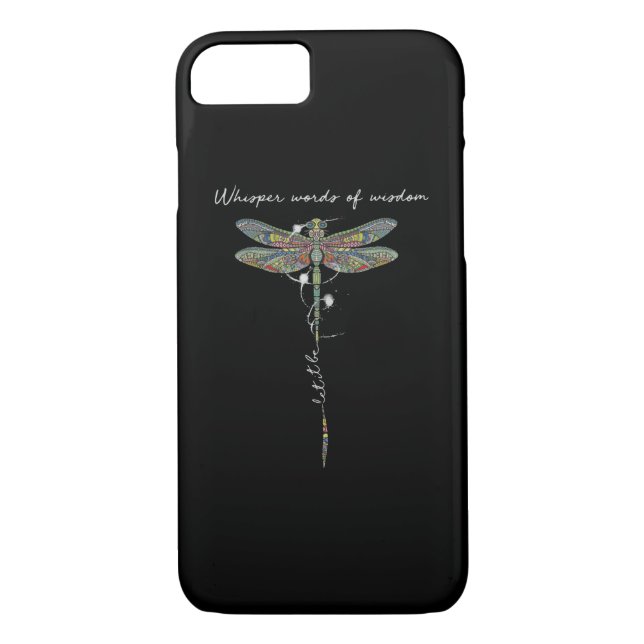 Funda De Case-Mate Para iPhone Palabras De Sabiduría Brocade Dragonfly (Reverso)