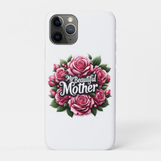Funda Para iPhone 11 Pro Palabras del Día de la Madre "Mi bella madre"