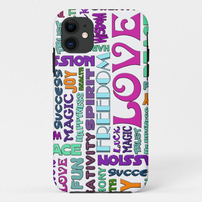 Funda De Case-Mate Para iPhone Palabras Del Estilo Espíritu (Reverso)