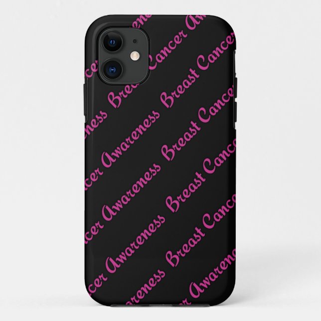Funda De Case-Mate Para iPhone Palabras/fondos de escritorio... Cáncer de mama (Reverso)