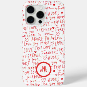 Funda Para iPhone 15 Pro Max Palabras Románticas Día de San Valentín