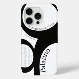 Funda Para iPhone 15 Pro Palatino Typography Demo