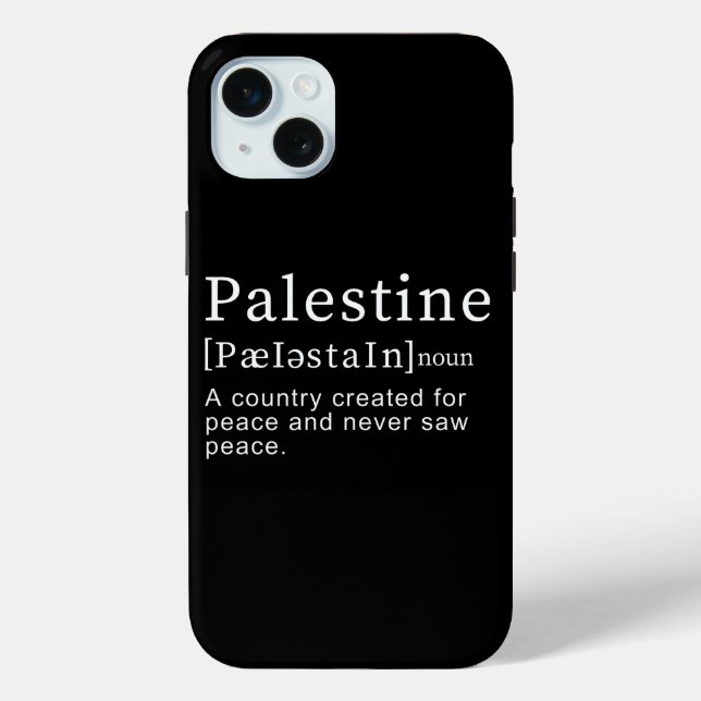 Funda De Case-Mate Para iPhone Palestina Significado diseño Palestina Definición  (Reverso )