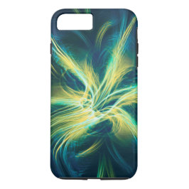 Funda Para iPhone 8 Plus/7 Plus Paleta azul de flores fractal para teléfono / iPad