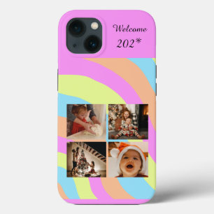 Funda Para iPhone 13 Paleta de color de color de diseño de arcoiris de 