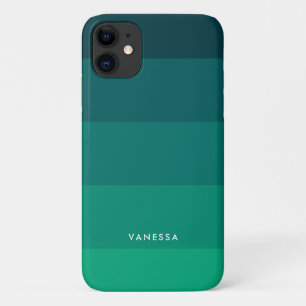 Funda Para iPhone 11 Paleta de franjas verdes