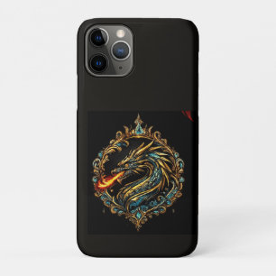 Funda Para iPhone 11 Pro Paleta de Tenis de Mesa Dragón   Fantasy Dragon Sp