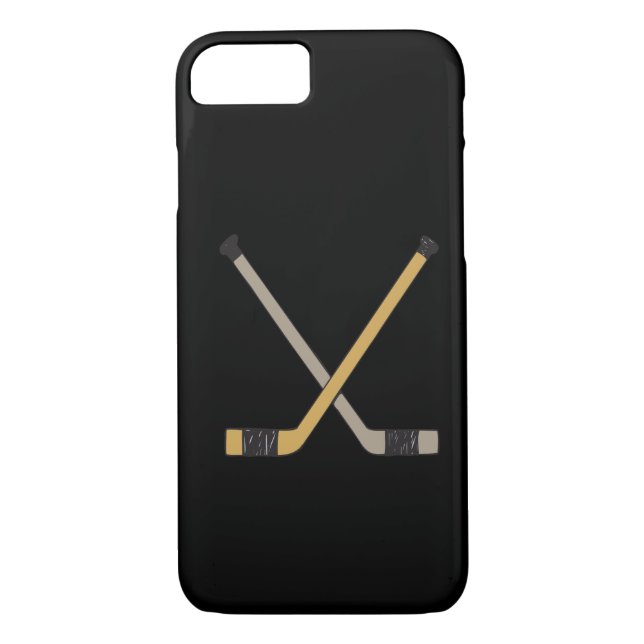 Funda De Case-Mate Para iPhone Palillos de hockey (Reverso)