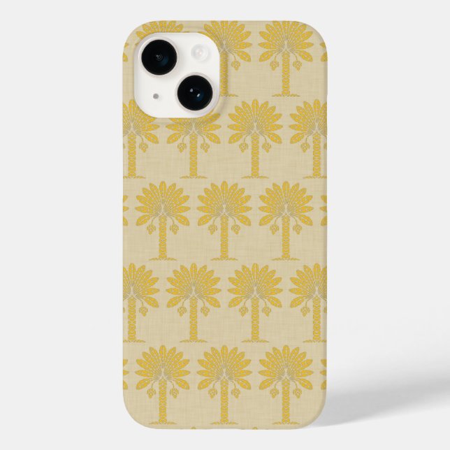 Funda De Case-Mate Para iPhone Palm azafrán de morada azafrán (Reverso )