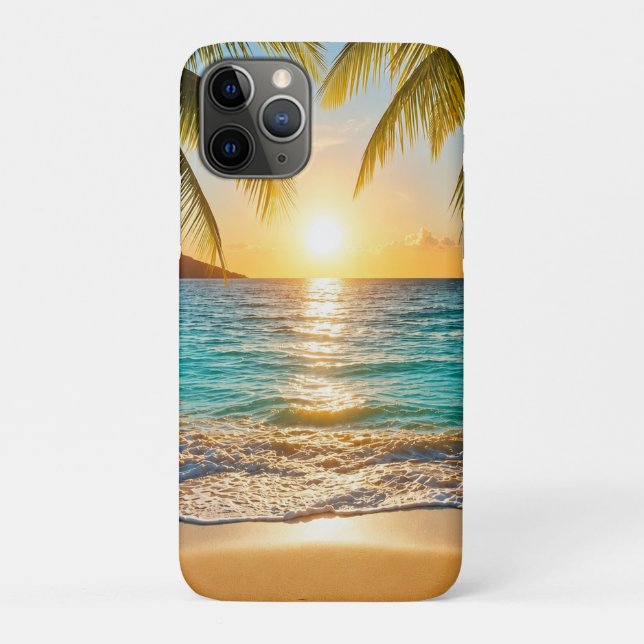 Funda De Case-Mate Para iPhone Palm Beach al atardecer (Reverso)