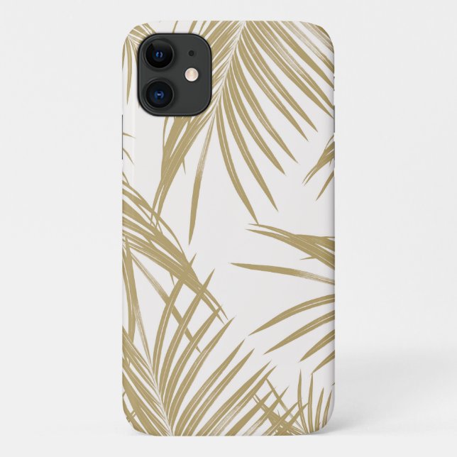 Funda De Case-Mate Para iPhone Palm de oro deja sueño #1 #tropical (Reverso)