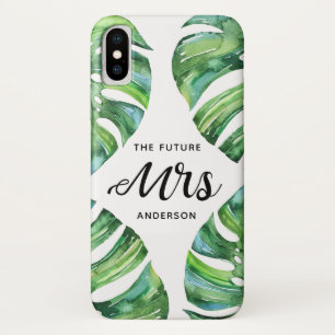 Funda Para iPhone X Palm Deja el futuro, señora Bride Hand escribió