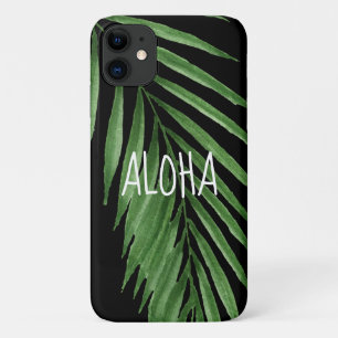 Funda Para iPhone 11 Palm paraíso tropical hawaiano - negro